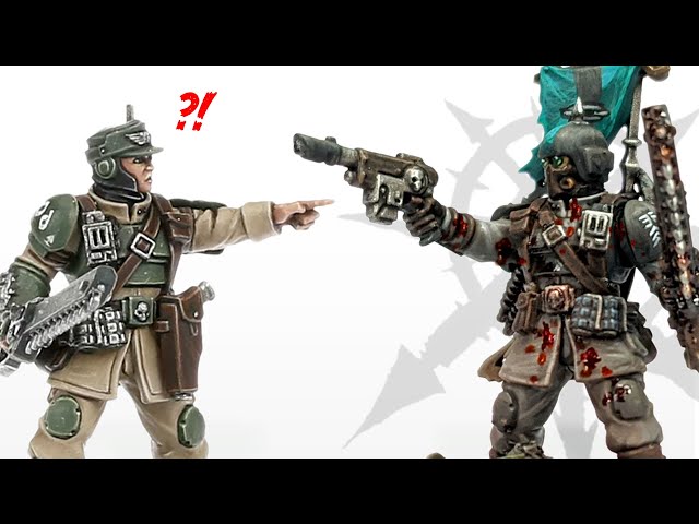 CORRUPTING New Warhammer Cadians into 40K Traitor Guard!!
