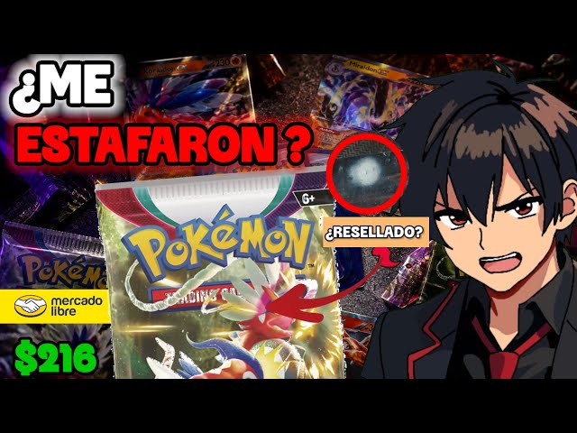 ¿ME ESTAFARON? 😰 Compré SOBRES de Pokémon en Mercado Libre