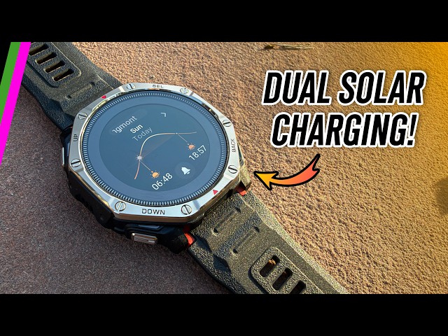 Amazfit T-Rex Dual Solar // AMOLED with SOLAR is Here! Does It Work?