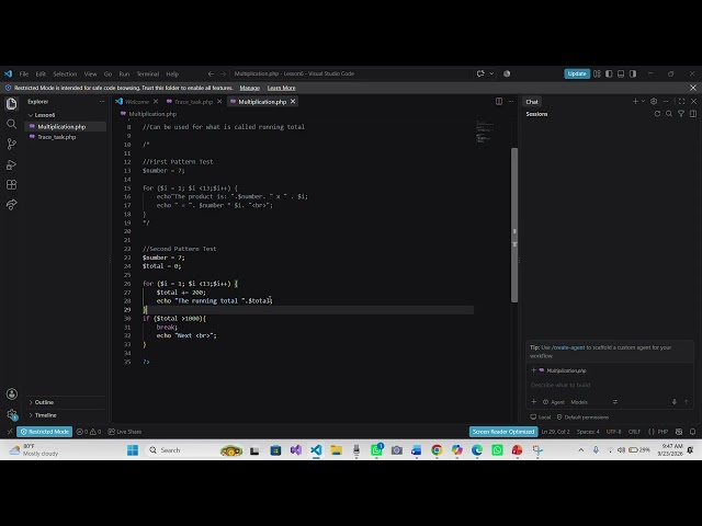 For Loops PHP