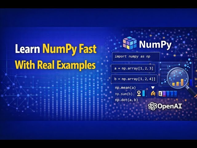 Comprehensive NumPy Tutorial for Efficient Data Analysis and Scientific Computing