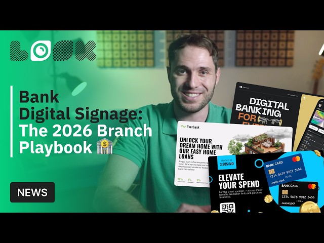 Bank Digital Signage: The 2026 Branch Playbook