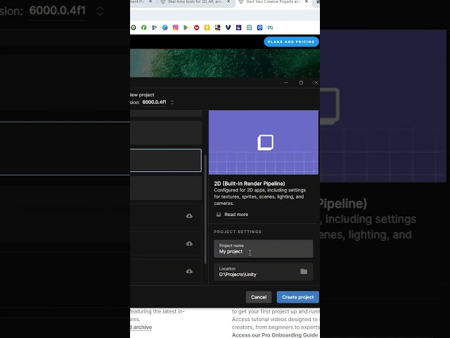 How To Create A New Project in Unity 6 | Unity Tutorial 2024 #unity3d #gamedevelopment