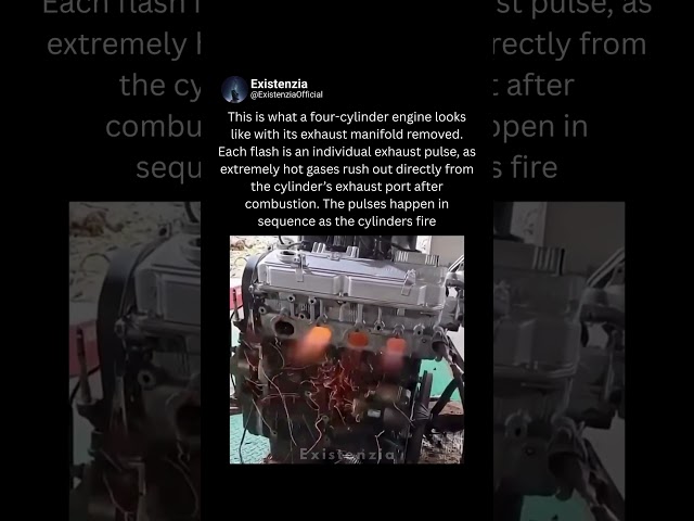 What an Four Cylinder Engine Looks Like Without an Exhaust