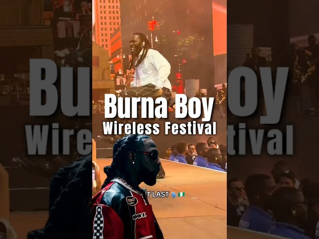 Africa Giant Energetic Performance at Wireless #burnaboy #shorts #shortvideos #wirelessfestival