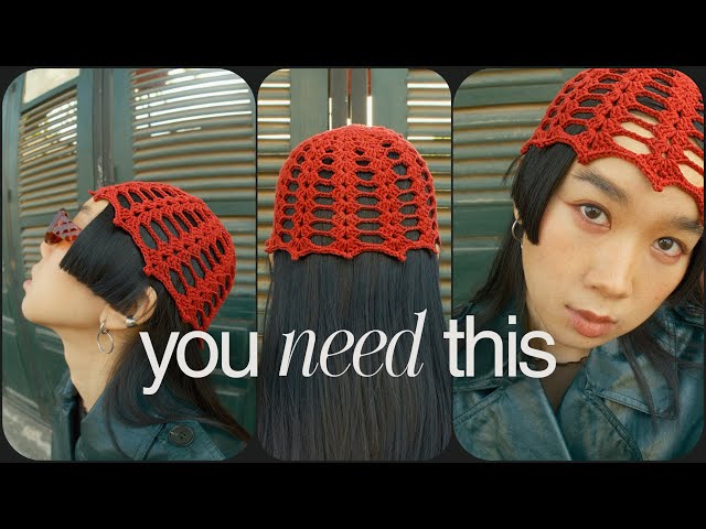 crochet mesh hat tutorial (it girl mesh cap)