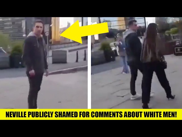 British Patriot Confronts & ABUSES Gary Neville For His Comments About White Men!