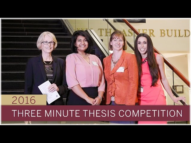 Three Minute Thesis competition