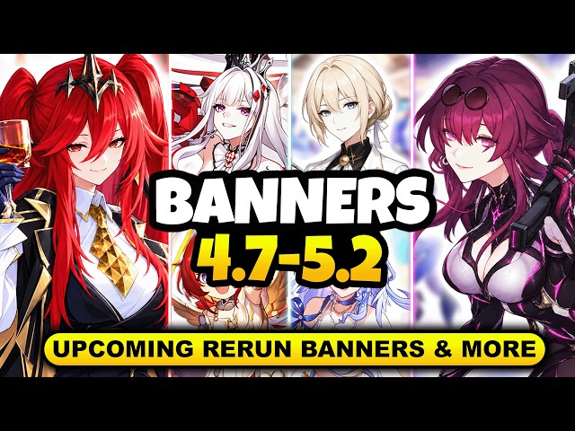 NEW UPDATE! CHARACTER BANNER ROADMAP FOR 4.7-5.2 | ALONG WITH RERUN BANNERS - Honkai: Star Rail