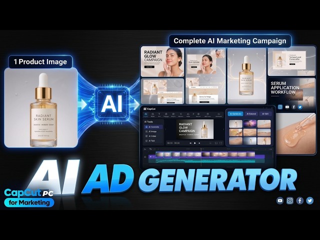 AI Ad Generator & AI Video Editor: Build and Finish a Product Ad | CapCut PC