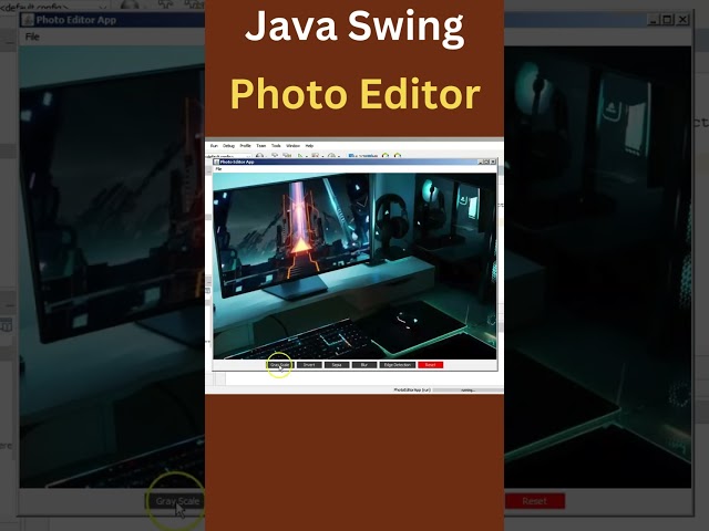 Java Swing Photo Editor | #shorts #programming