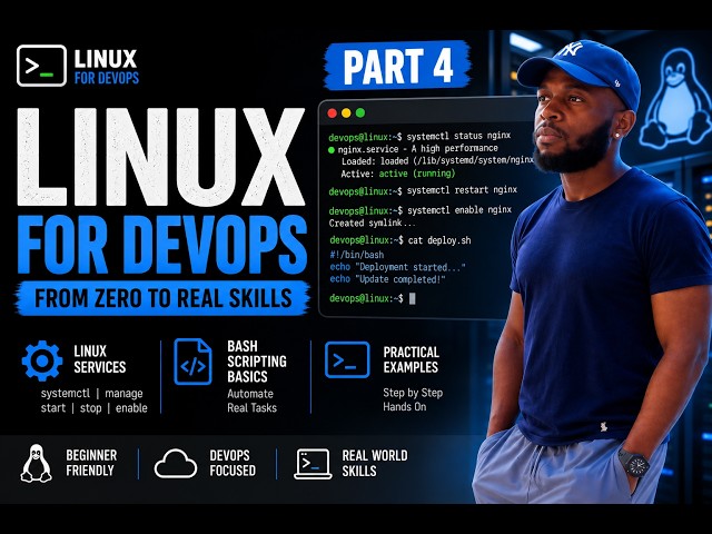 Linux for DevOps: Ep 4 - Services & Bash Scripting Basics