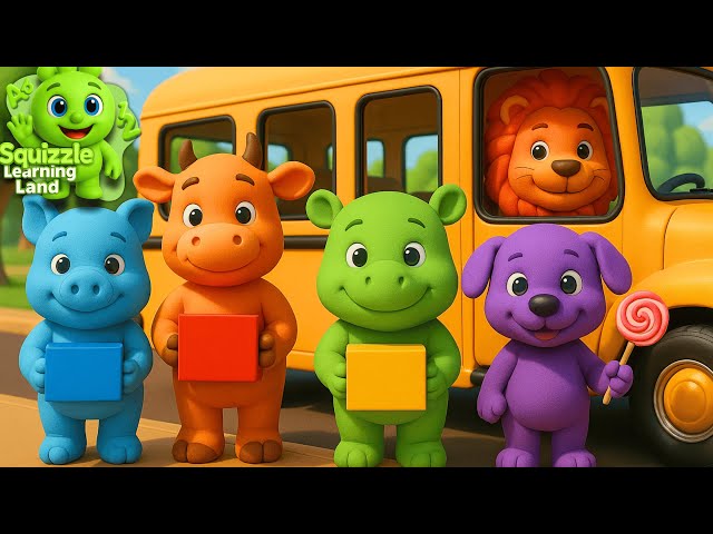 Wheels On The Bus (Learning Colors) Which Box Is The Candy Inside? - Kids Educational Song