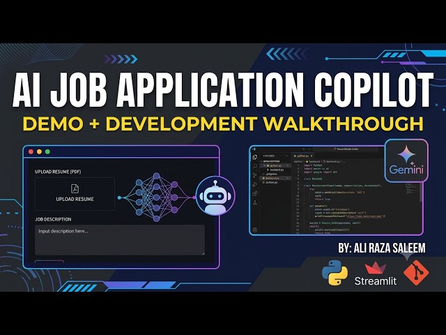 I Built an AI Job Application Copilot Using Python & Gemini AI (Full Project Demo)