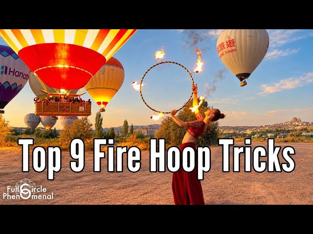 Top 9 Fire Hula Hoop Tricks for Beginners - Flow Arts Fire Spinning Tutorial