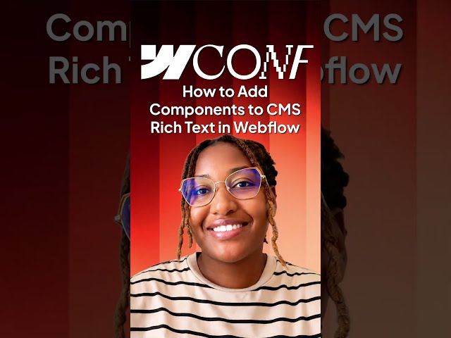 How to Add Components to CMS Rich Text in Webflow