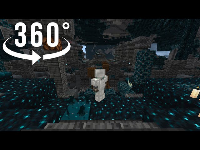 POV 360 VR: You're exploring an ancient city in Minecraft