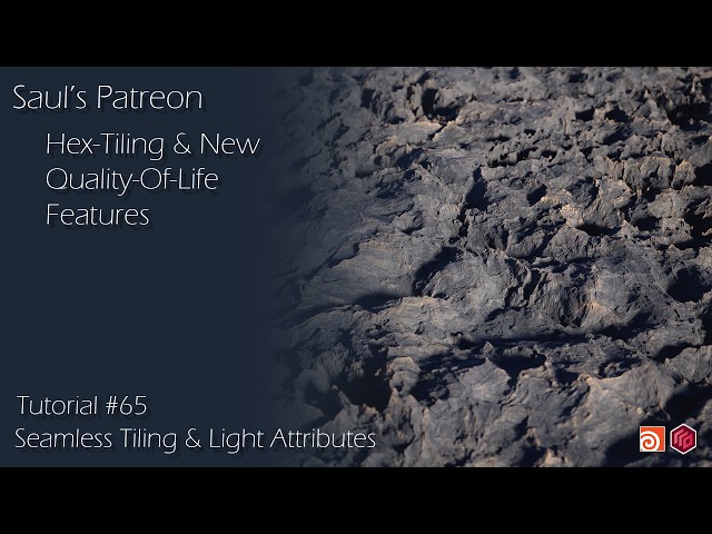 Patreon Tutorial Preview #65 - Redshift Hex Tiling & New Solaris Light Attributes