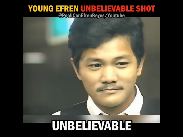 Young Efren Reyes shows off to Japanese Fans