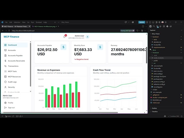 MCP Finance | AI-Powered Finance & ERP Platform | FastAPI + Next.js + PostgreSQL + MCP