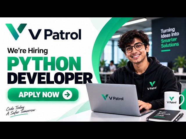 🔥 V Patrol Hiring 2026 | Python Developer | Freshers | ₹6.6 LPA | Gurgaon | Off Campus Hiring 2026