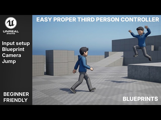 Third person character controller Unreal engine 5 (Beginner) + bonus