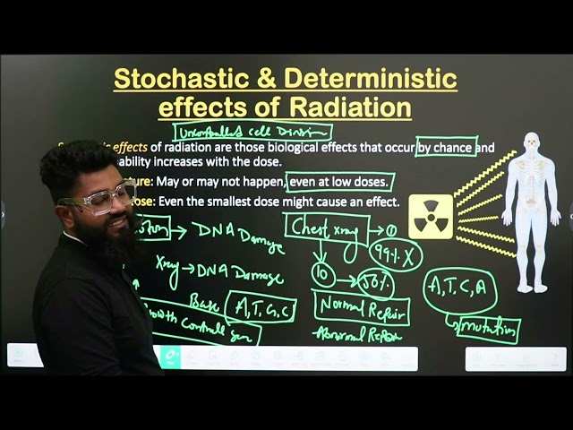Stochastic and Deterministic effects of radiation | Part -3 |   Radiation Hazard |