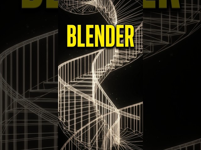 Model a Concrete Spiral Staircase in Blender Fast! pt 1
