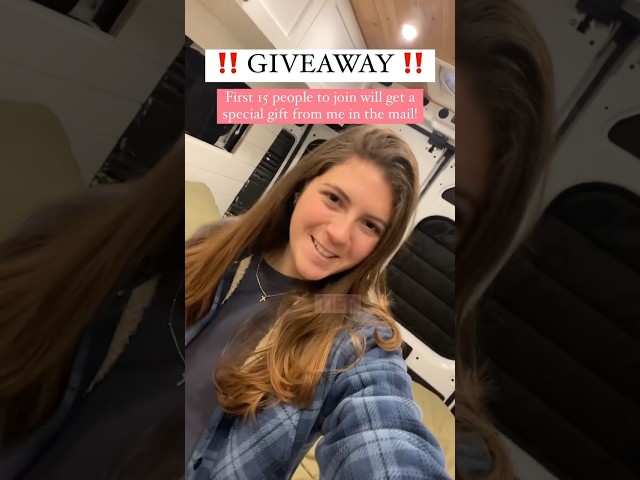 ‼️GIVEAWAY‼️ #homeonwheels #lifeontheroad #solovanlife #tinyliving #giveaway #patreon #thankyou