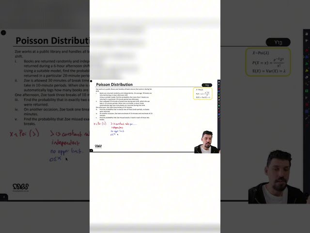 Poission Distribution | A Level Further Stats