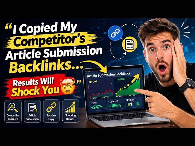 I Copied My Competitor’s Article Submission Backlinks… Results Will Shock You 🤯 #seo #aiseo #seotips