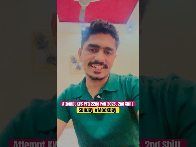 Sunday means MockDay || Share Your score with us on our App @himanshusangwan22 #kvs