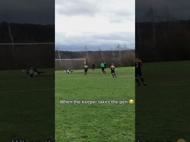 KEEPER TAKES A PEN!