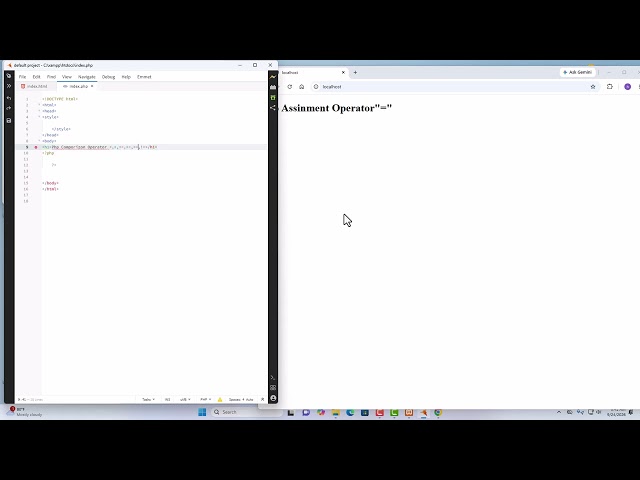 Basic PHP Comporizon Operator | basic php comporizon operator | basic php comporizon operator