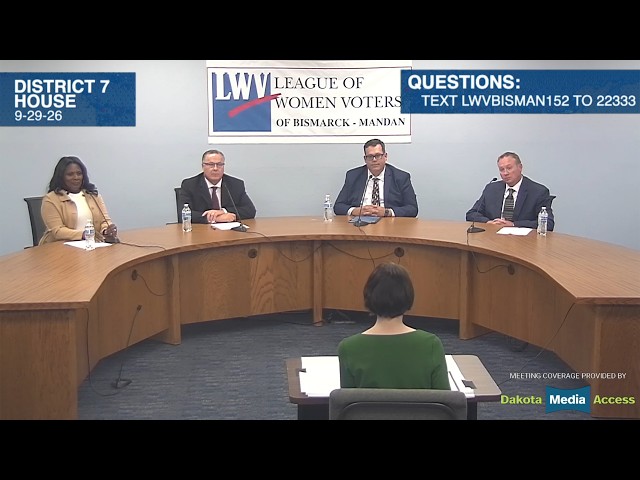League of Women Voters – District 7 House Candidate Debate