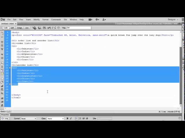 html free tutorial in urdu&hindi part4