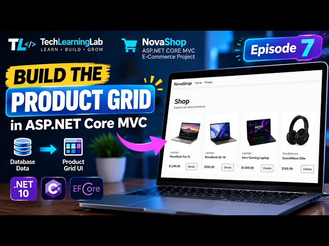 Build a Product Catalog & Details Page in ASP.NET Core MVC | E-Commerce Project Episode 7