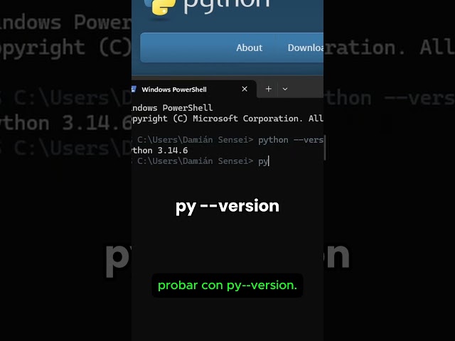 ¿Python quedó bien instalado? Compruébalo así #Shorts