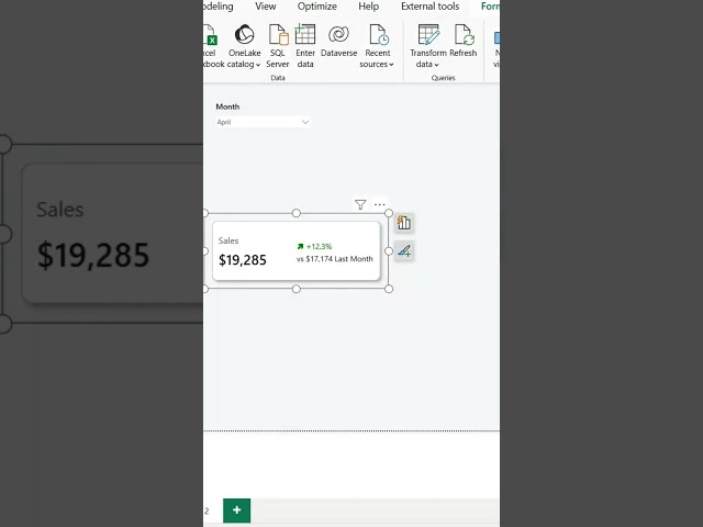 Create a KPI visual like this in Power BI #powerbitutorial #powerbi  #dataanlysis