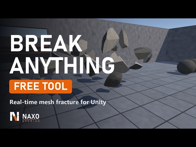 Break Anything in Unity – Fracture Tool FREE (Real-Time Mesh Destruction)