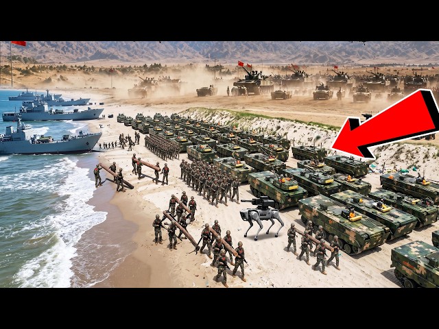 China Military Exercises: Amphibious Assaults & Robotics