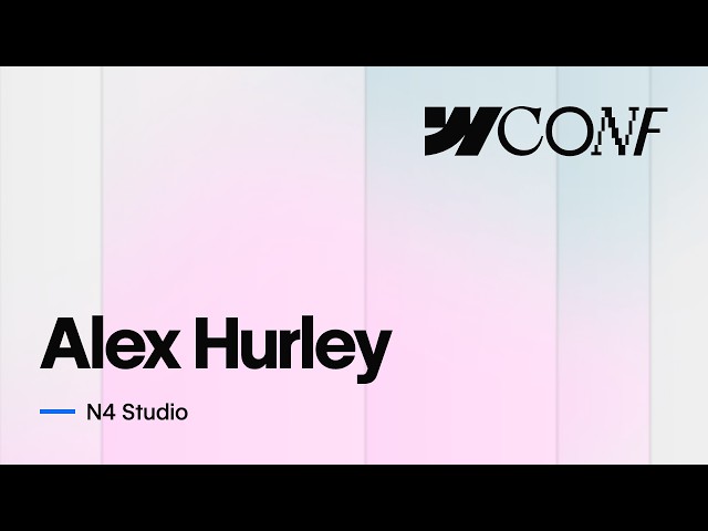Webflow Conf 2026 Interview: Alex Hurley - N4 Studio