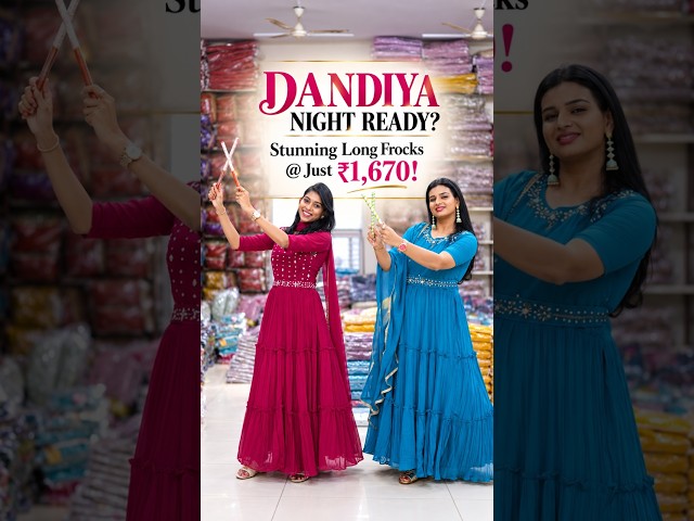 Dandiya Night Special | Stunning Long Frocks Just ₹1,670!  | She Needs Saree World