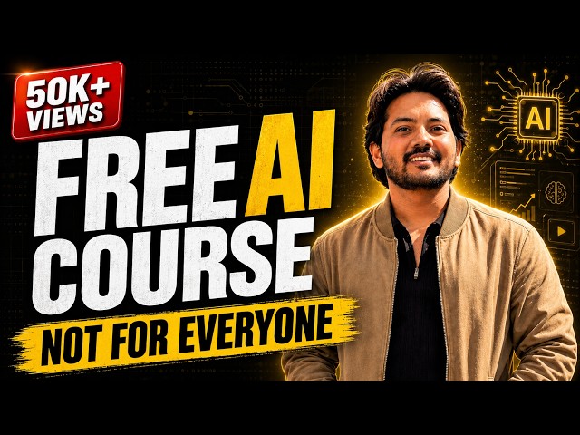 This Free Agentic AI Course Is Not For Everyone | Detailed Course Plan