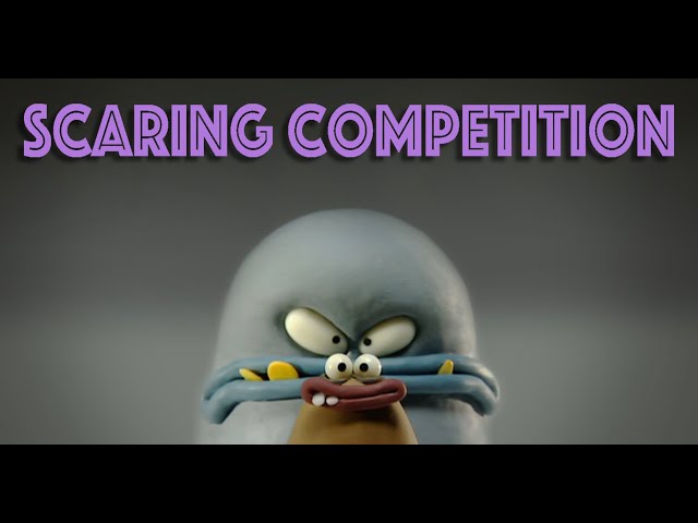 PURPLE & BROWN - SCARING COMPETITION #animation #purpleandbrown #waaber