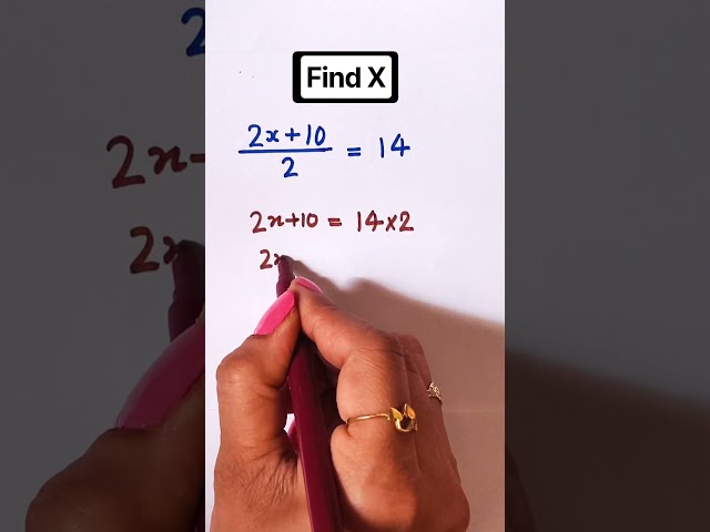 Find the value of x | Linear Equation in one variable📚✍️. #maths #shorts #students #viral #ytshorts