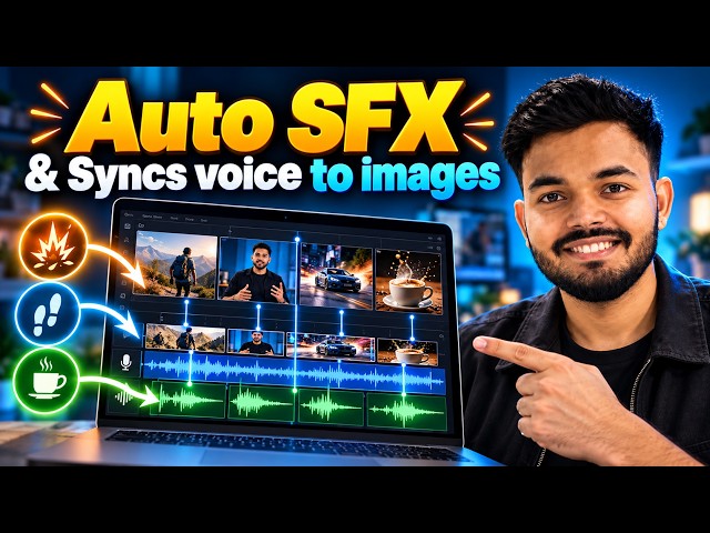 Stop Editing Manually - This tool Syncs Images with Audio and adds sound effects automatically