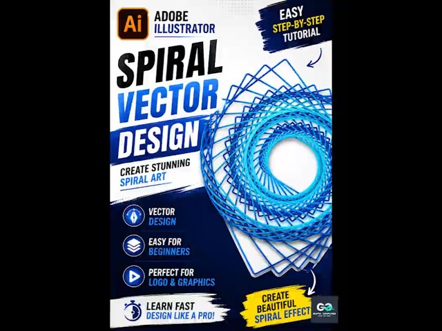 Create Stunning Spiral Vector Design in Adobe Illustrator | Easy Step-by-Step Tutorial