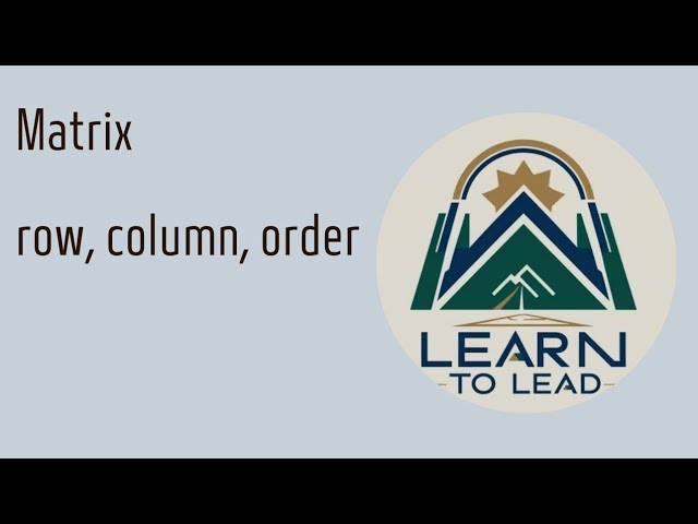 BCA - First Semester- Mathematical Foundation For Computer Applications- matrix