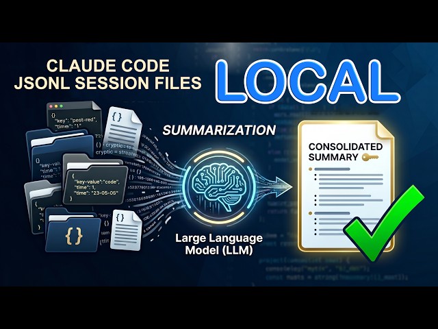 CLAUDE CODE Sessions ➜ One Summary — Offline, Local LLM